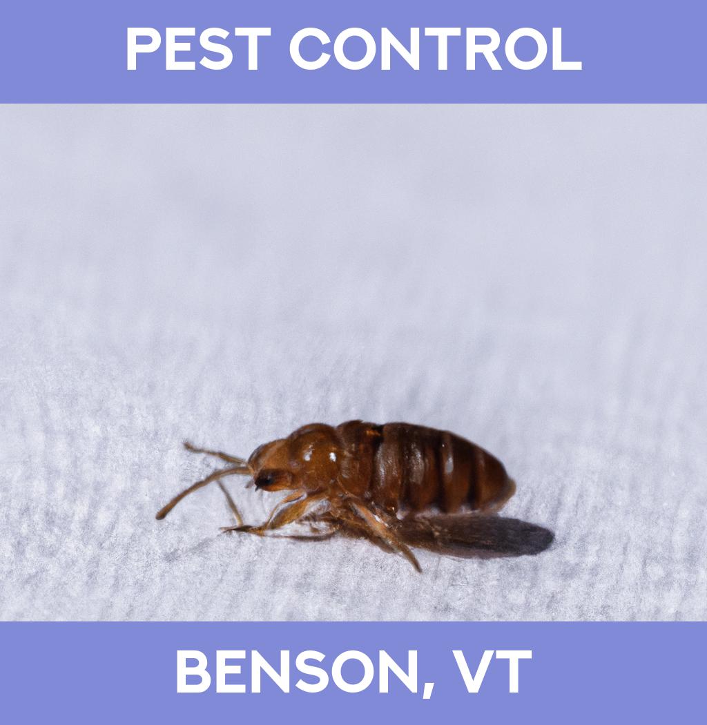 pest control in Benson Vermont