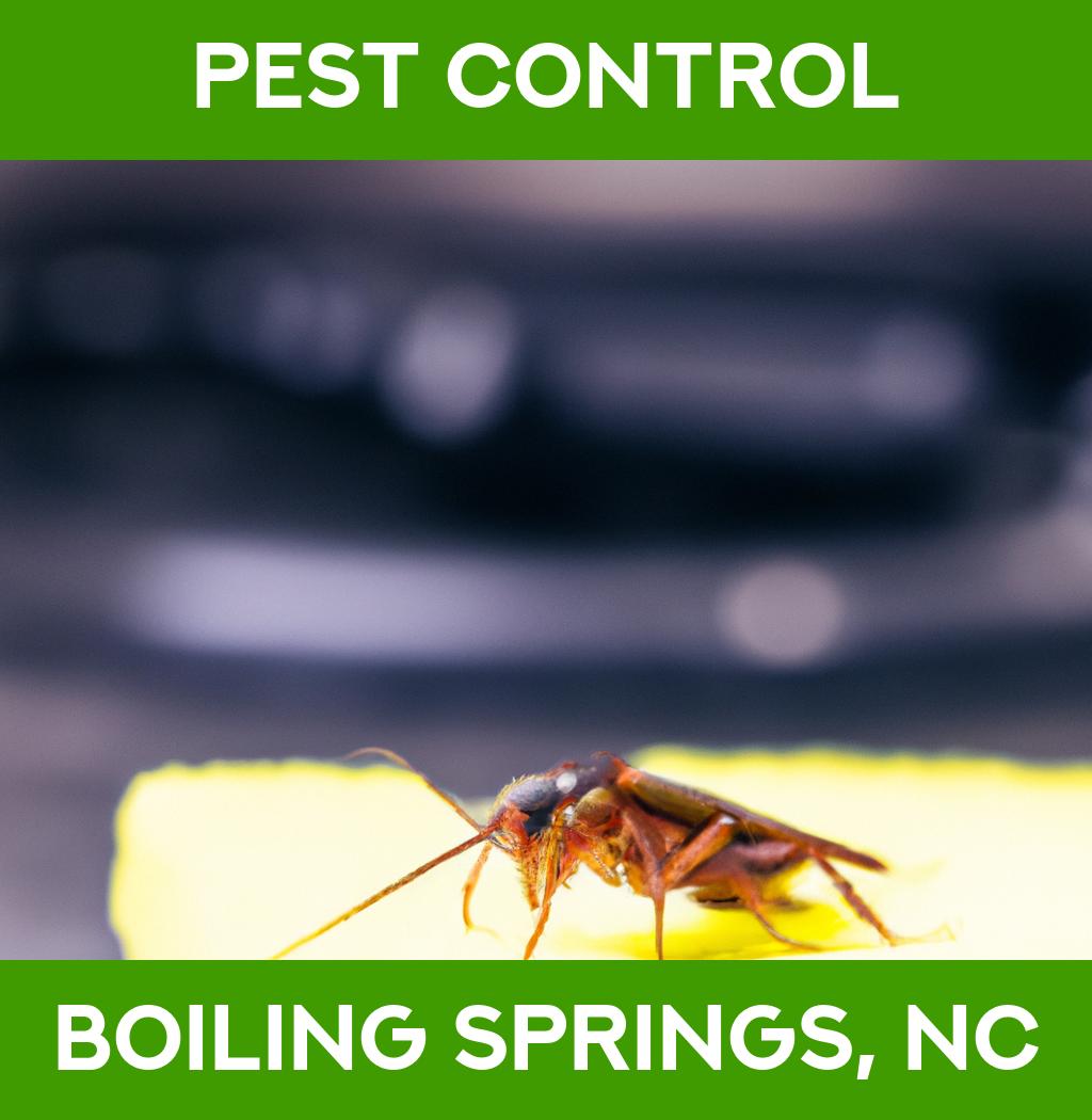 pest control in Boiling Springs North Carolina