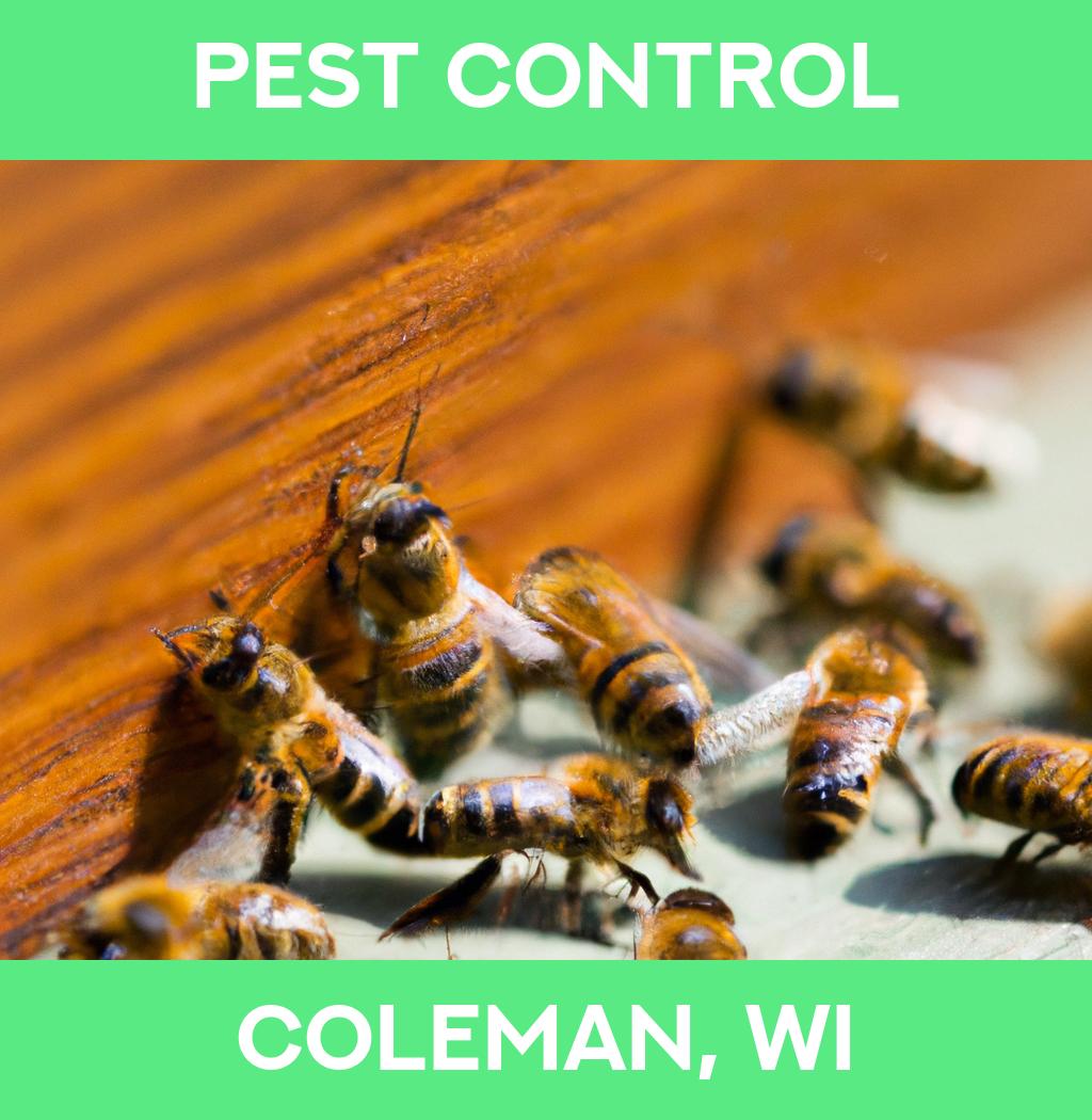 pest control in Coleman Wisconsin