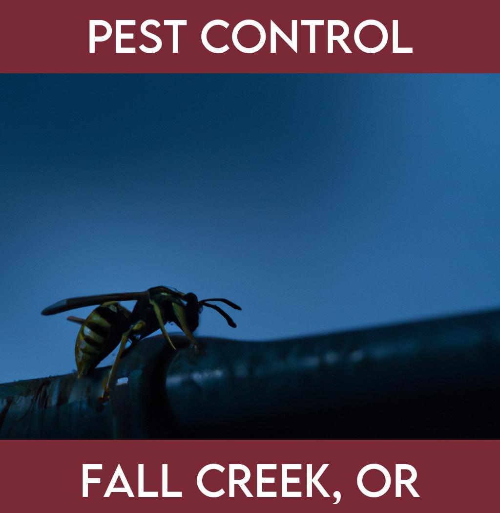 pest control in Fall Creek Oregon