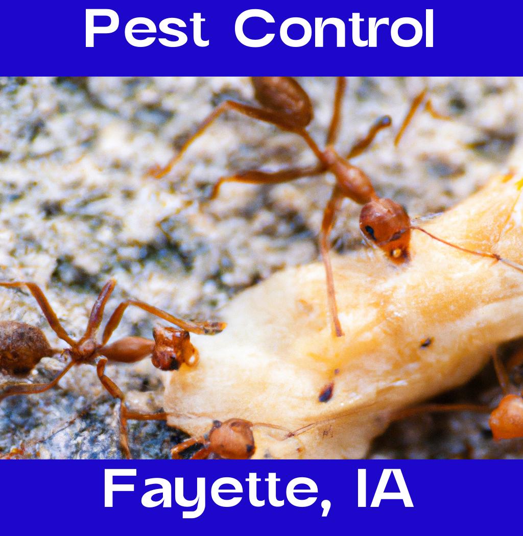 pest control in Fayette Iowa