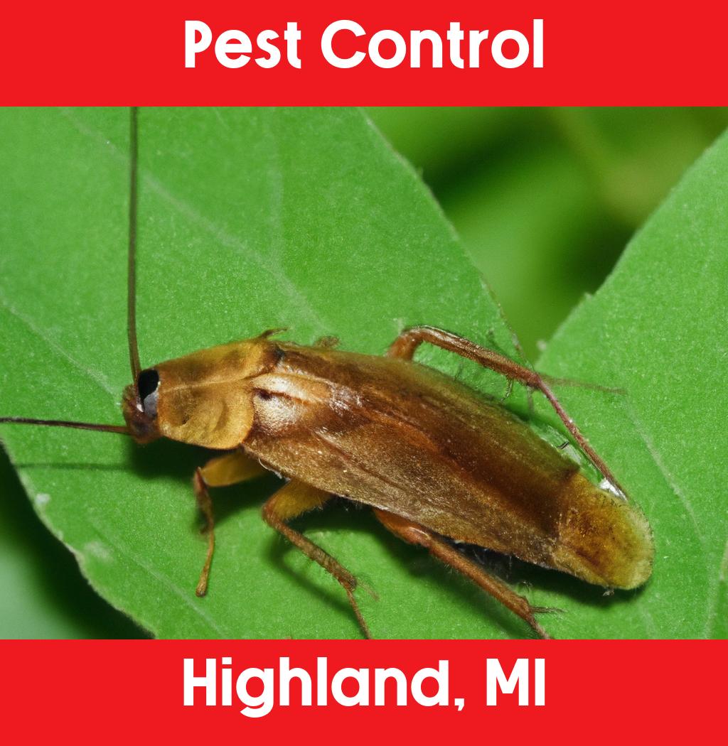 pest control in Highland Michigan