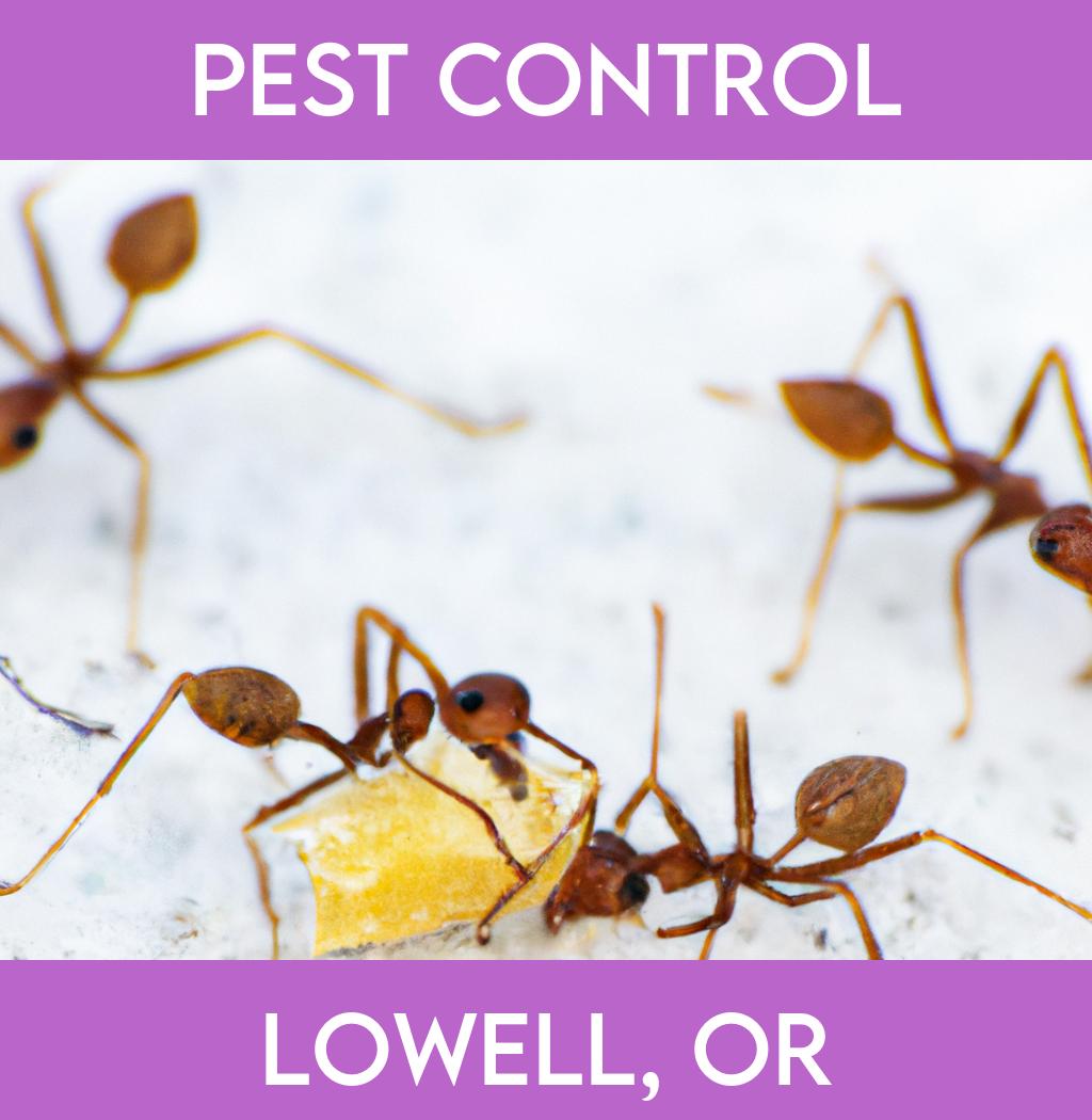 pest control in Lowell Oregon