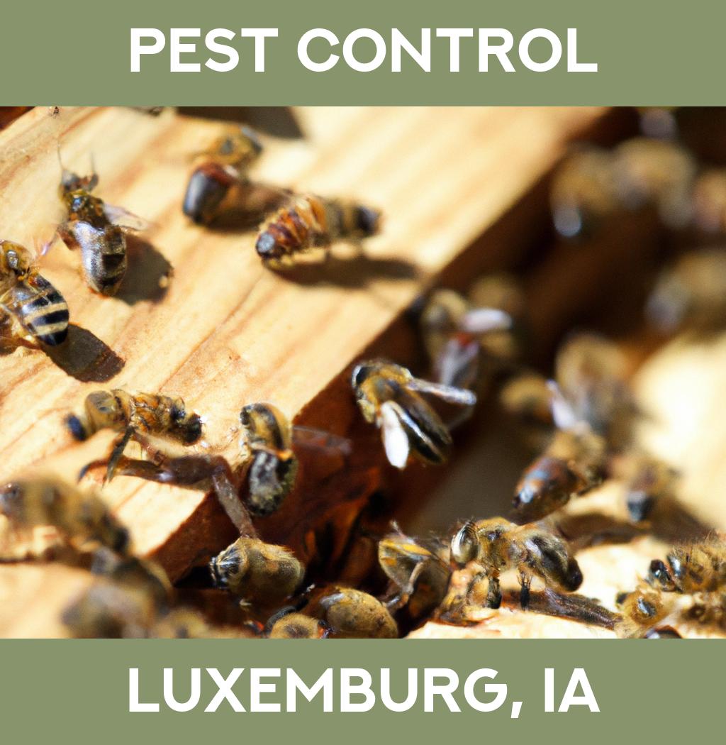 pest control in Luxemburg Iowa