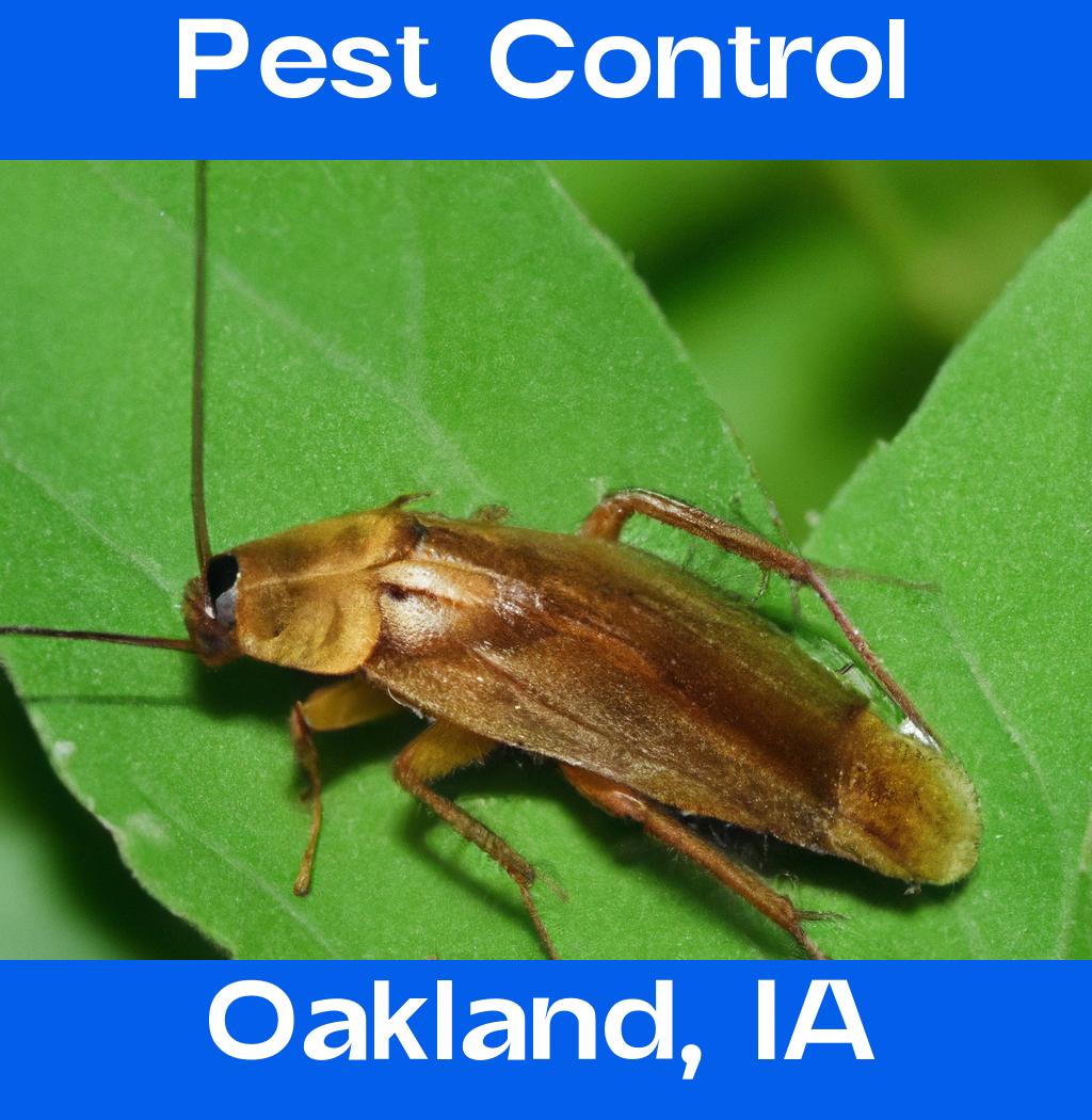 pest control in Oakland Iowa