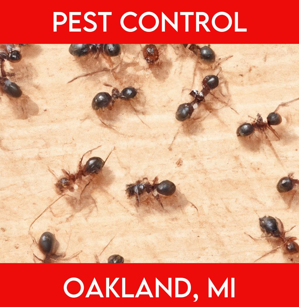 pest control in Oakland Michigan