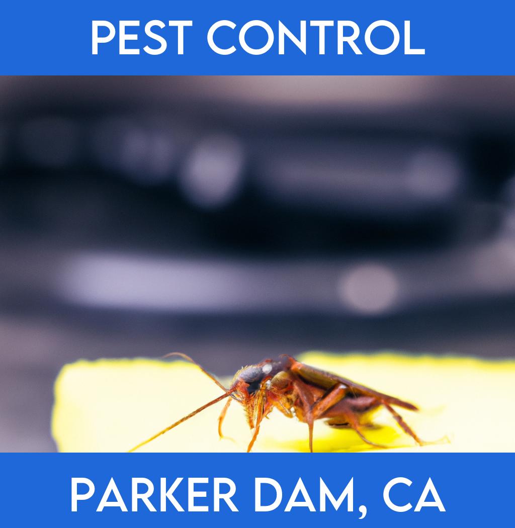 pest control in Parker Dam California