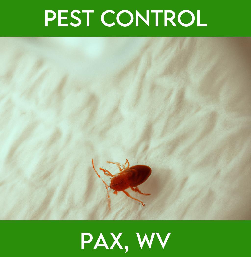 pest control in Pax West Virginia