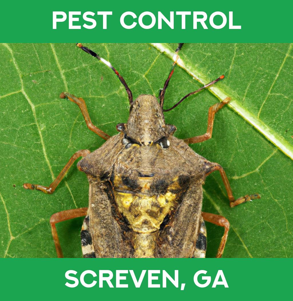 pest control in Screven Georgia