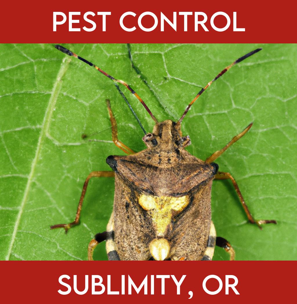 pest control in Sublimity Oregon