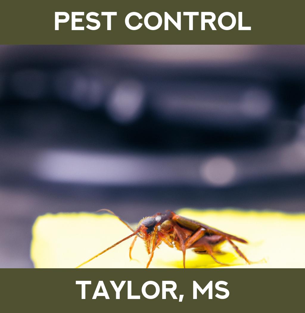 pest control in Taylor Mississippi